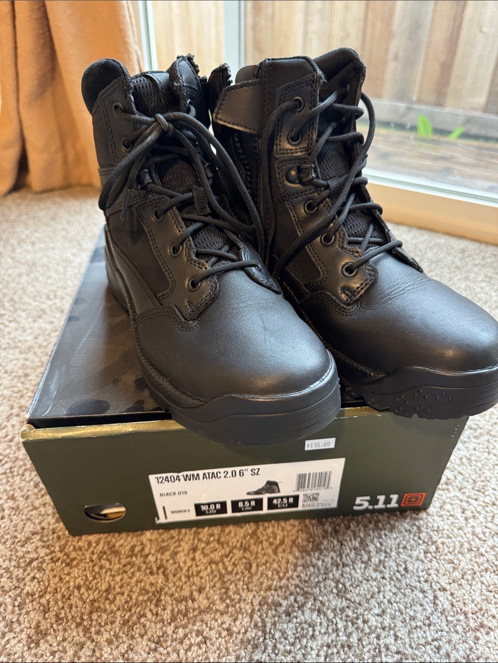 5.11 Tactical Women's Black Combat Boots